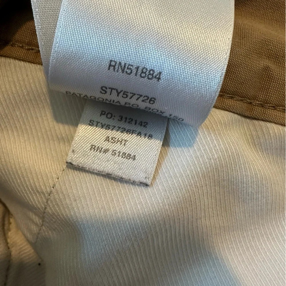 Patagonia Men’s All-Wear Shorts - 10" size 36 tan sand 100% cotton Style #57726 - Picture 4 of 5